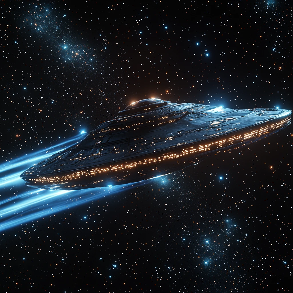 外星飞船蓝光轨迹