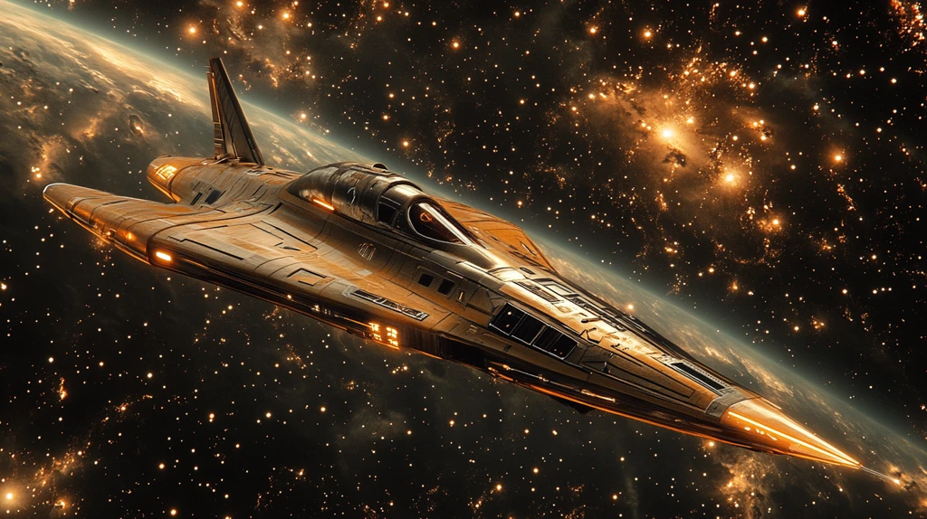 太空船穿越星空