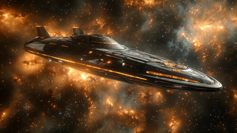 太空船穿越星空