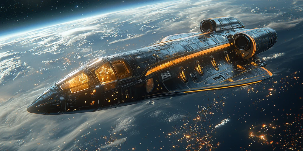 金蓝飞船入大气