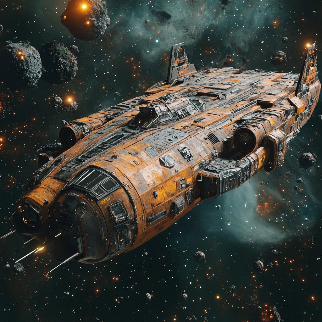 锈迹斑驳的舰船