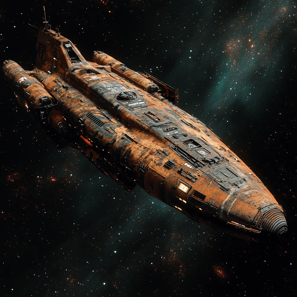 锈迹斑驳的舰船