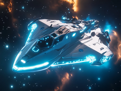 未来太空船航行