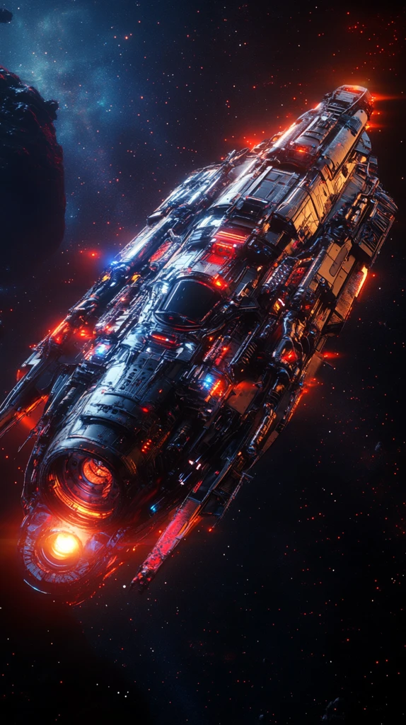 星舰太空局部特写