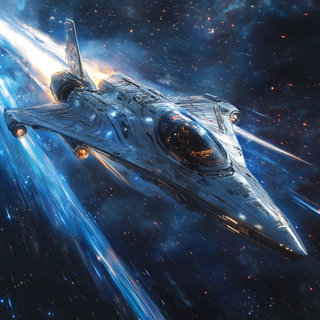 星际战机太空飞行