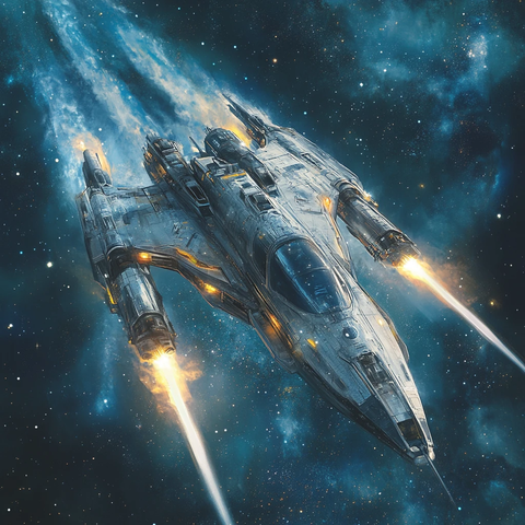 星际战机太空飞行