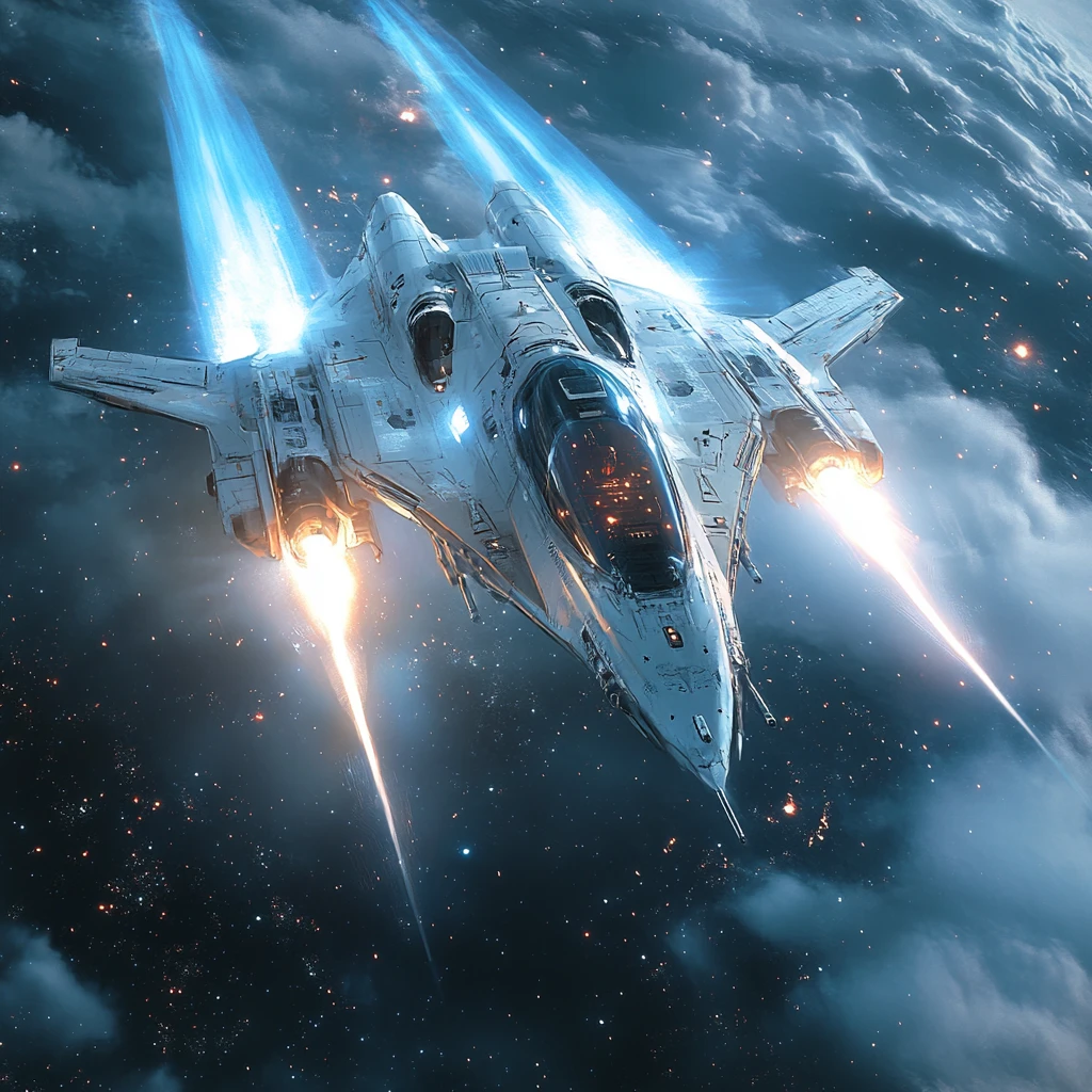 星际战机太空飞行