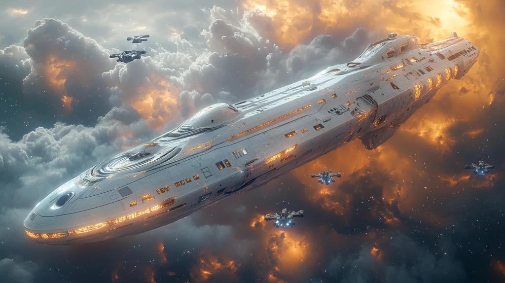 巨型母舰战斗场景