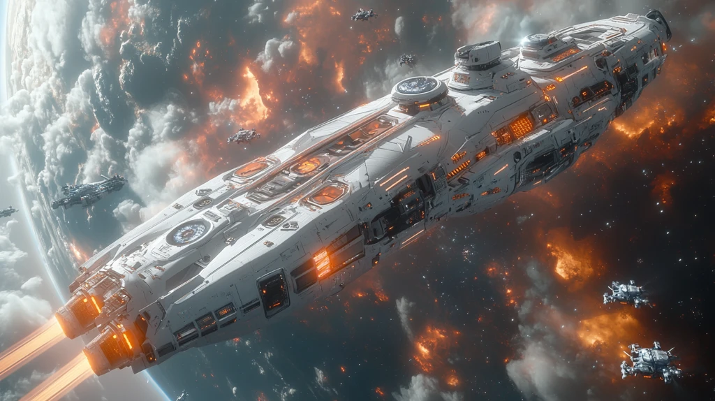 巨型母舰战斗场景