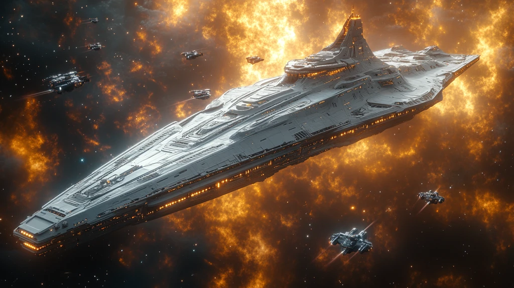 巨型母舰战斗场景