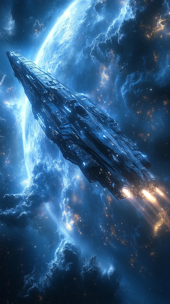 飞船穿越星云海