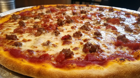 番茄香肠蔬菜披萨