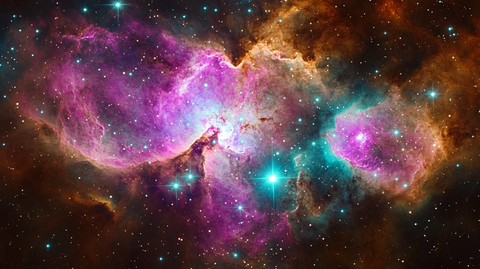 星云与星空的色彩