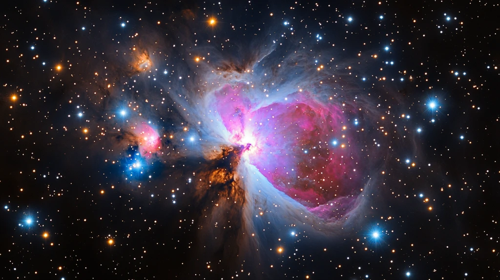 星云与星空的色彩