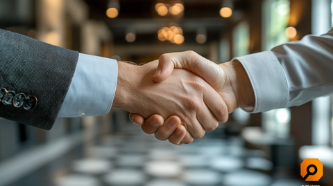 合作开发握手图