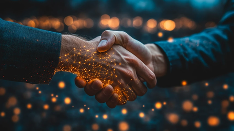 合作开发握手图