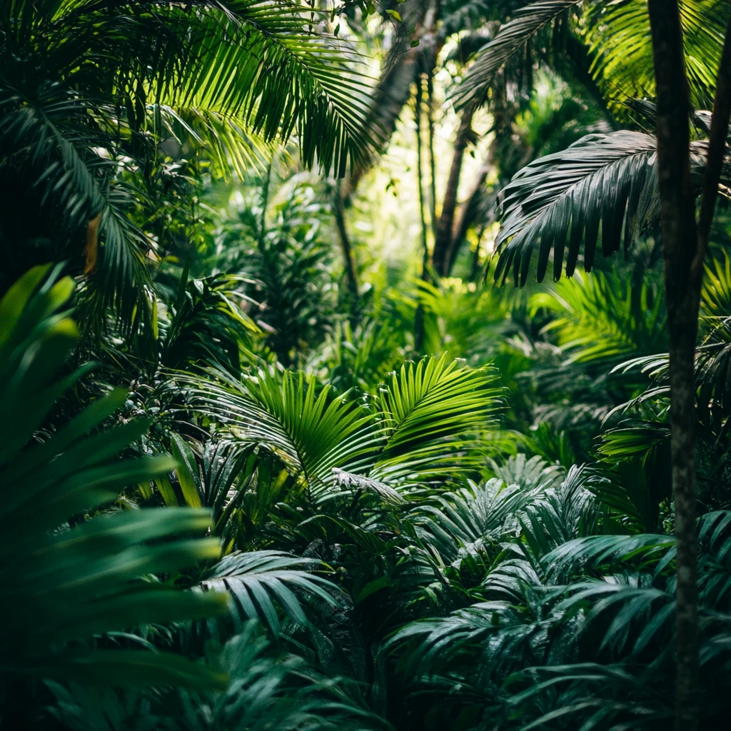 山林绿植背景热带雨林