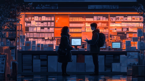 顾客与选品界面