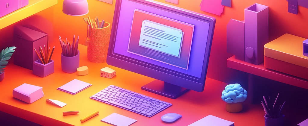 电脑屏幕与办公用品