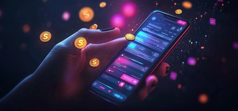 手触社交媒体页面