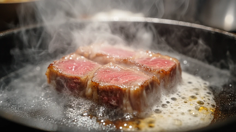 日式料理铁板烧厚牛排