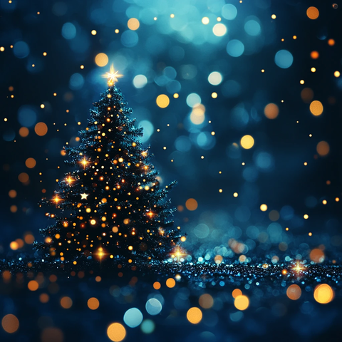 圣诞背景光斑效果