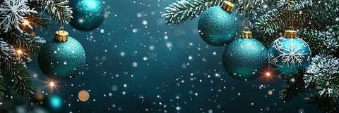 圣诞背景挂饰雪球