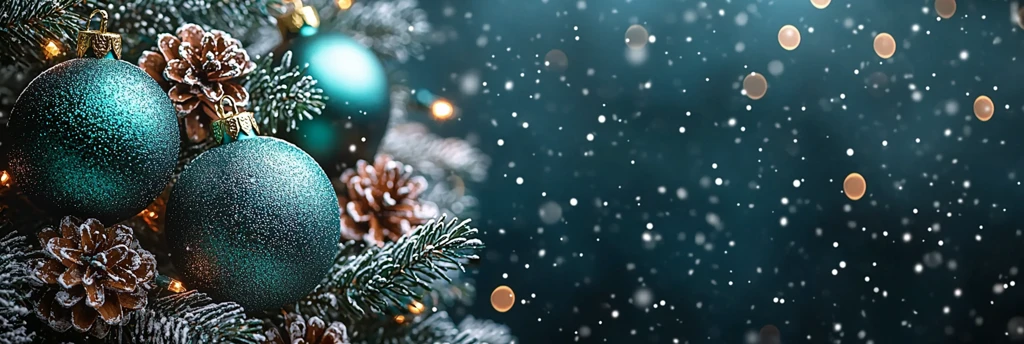 圣诞背景挂饰雪球