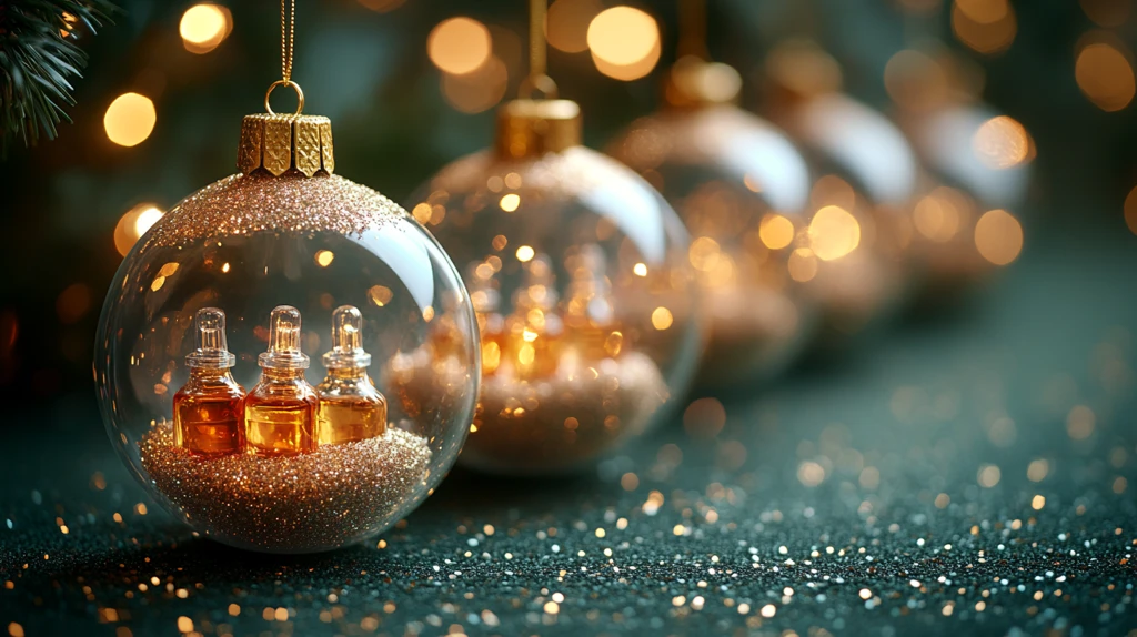 玻璃球瓶金丝带装饰