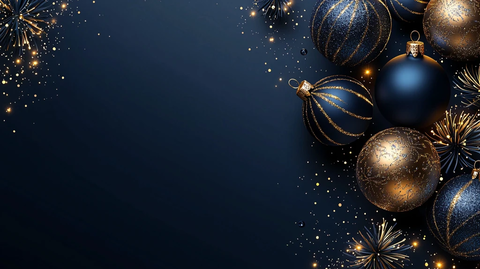 金色光耀新年卡