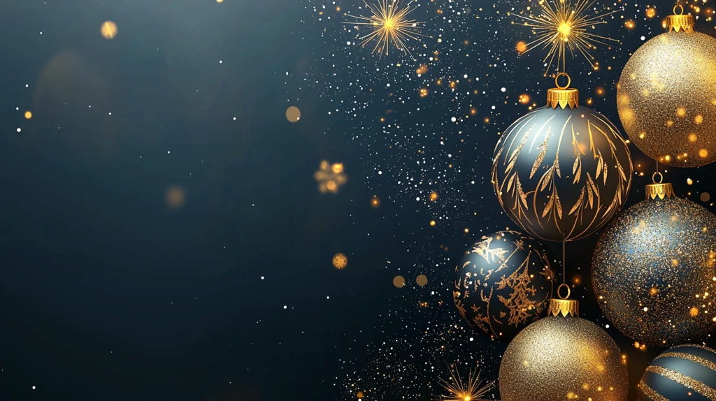 金色光耀新年卡