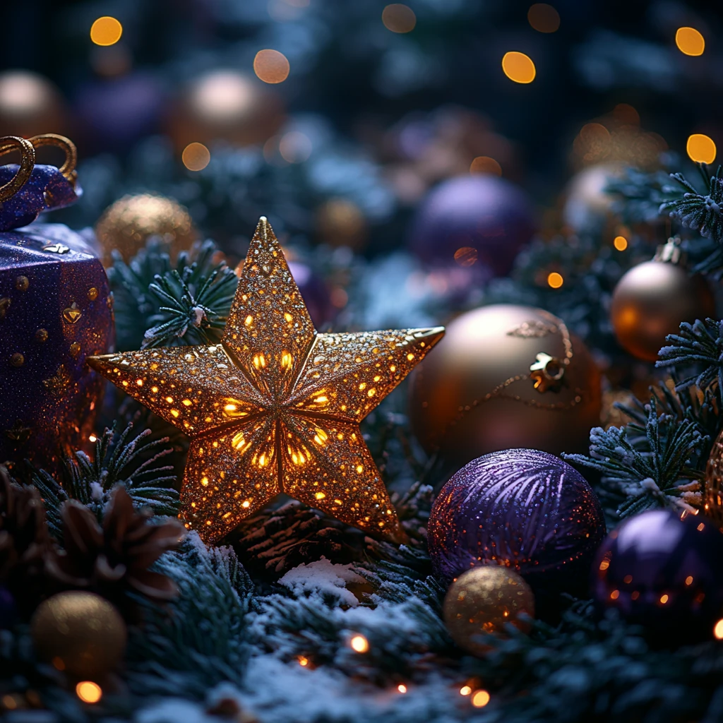 金光闪闪的贺卡