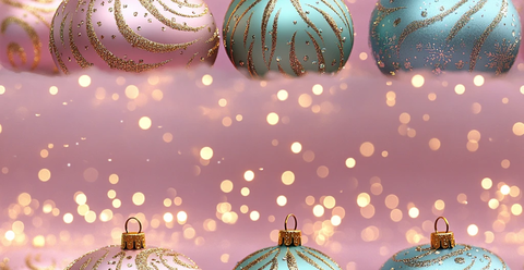 绿色金球圣诞装饰