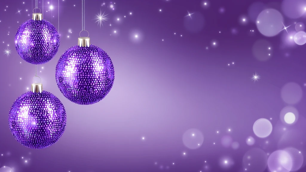 紫色派对球装饰