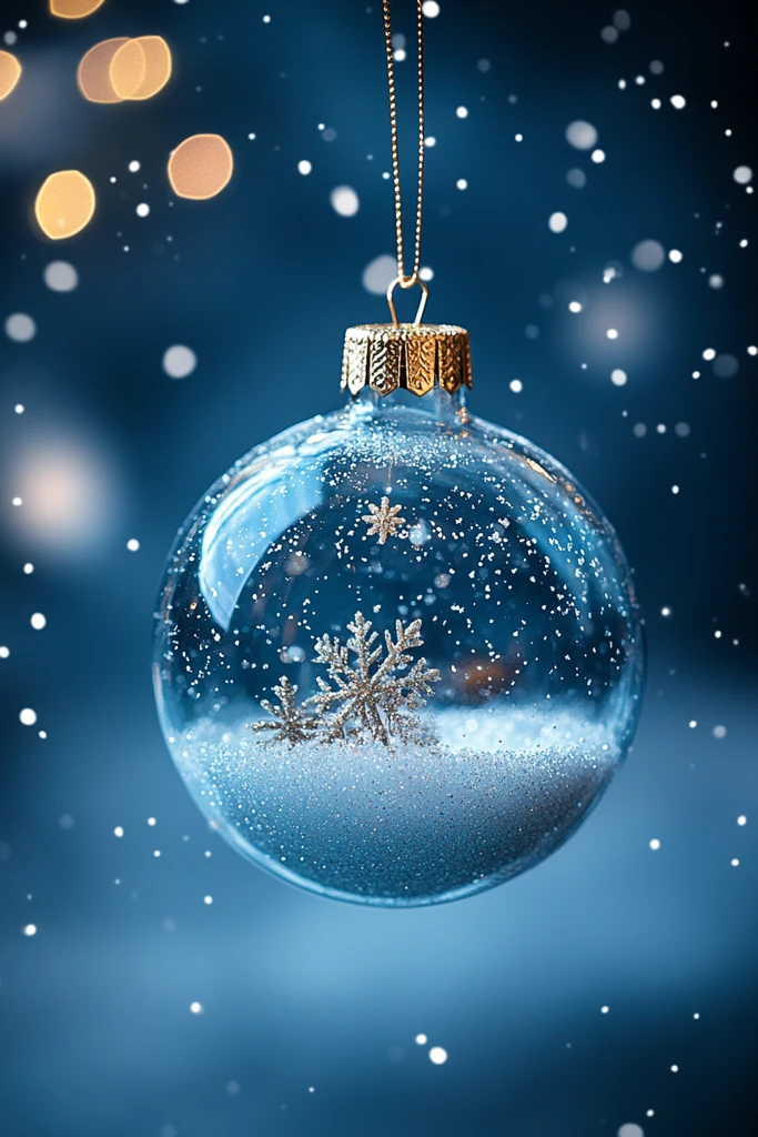 玻璃球圣诞树挂饰