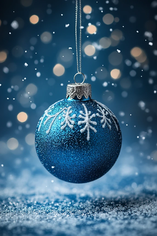 玻璃球圣诞树挂饰