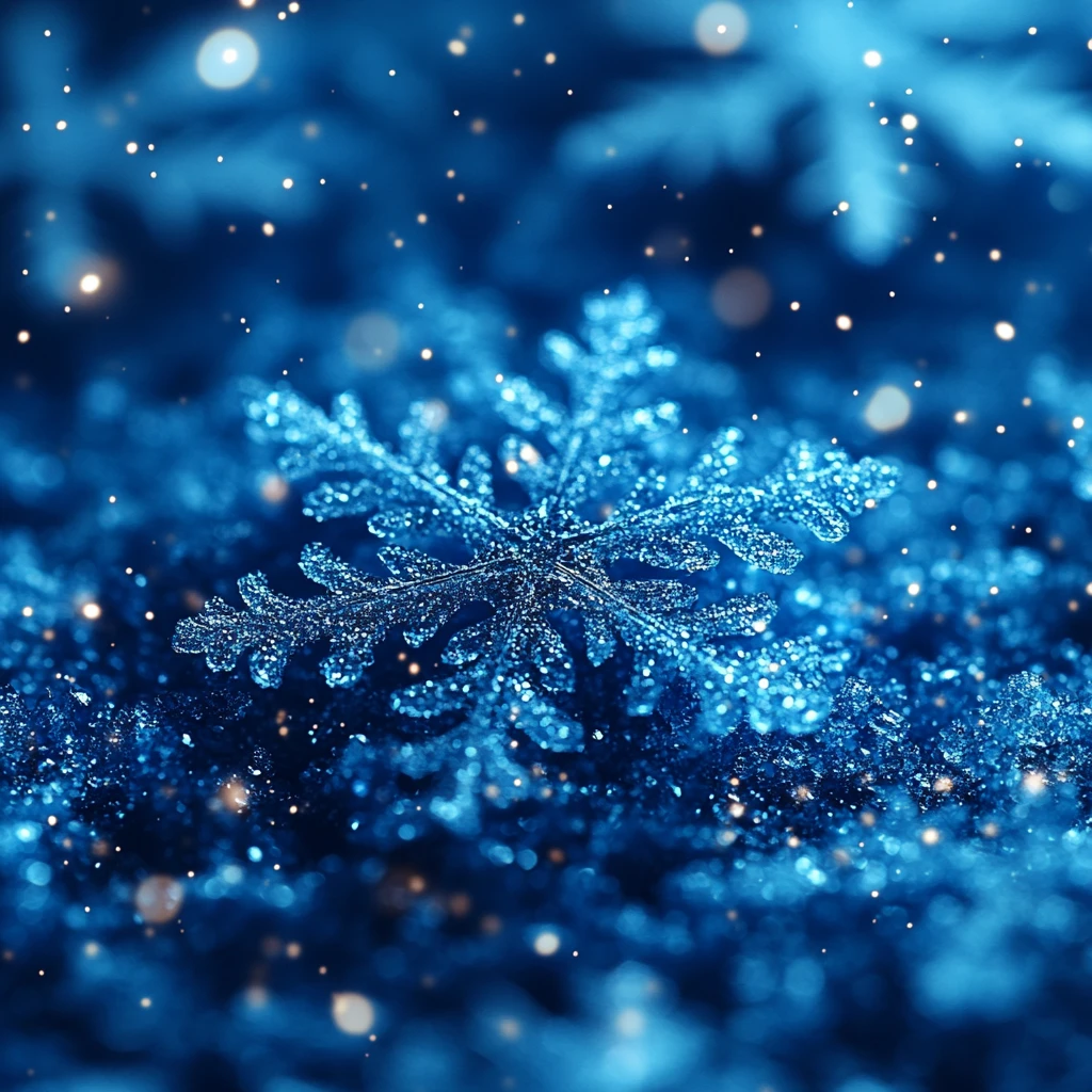 皇家蓝冬雪背景