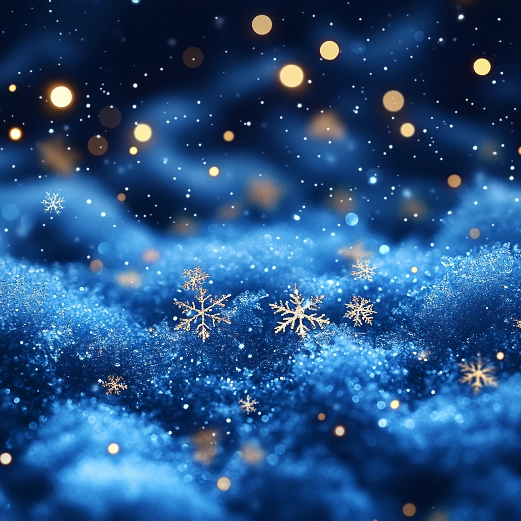 皇家蓝冬雪背景