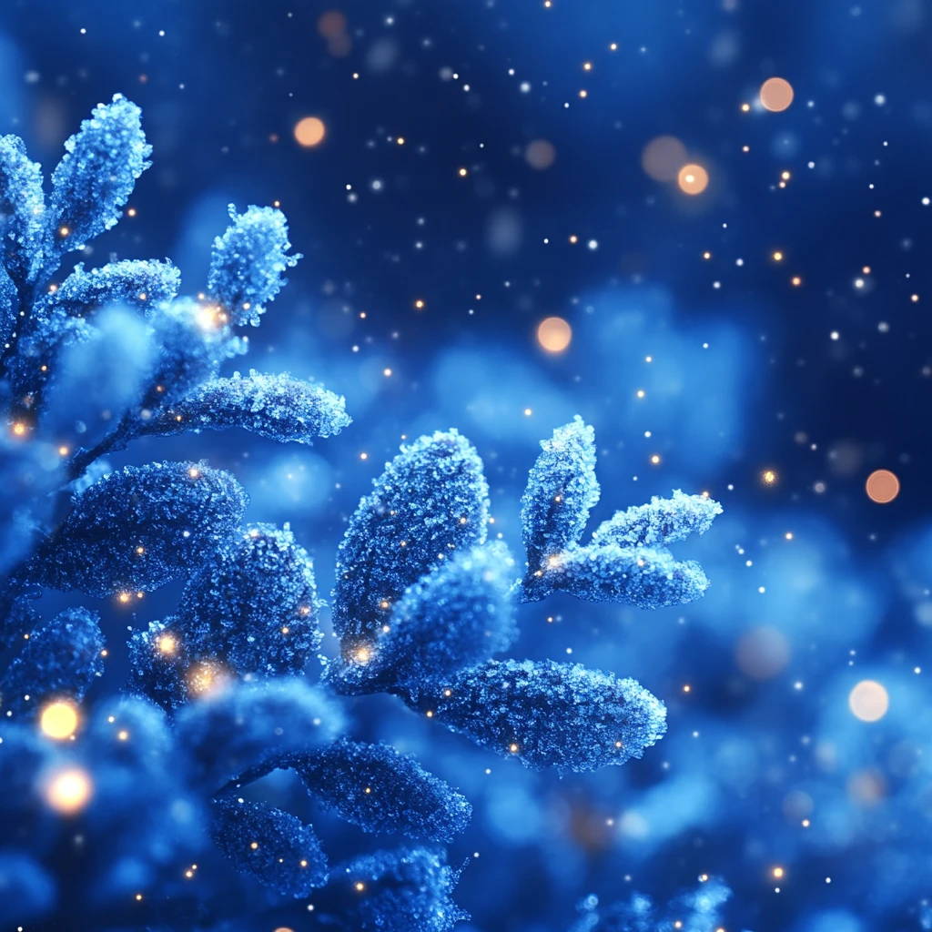 皇家蓝冬雪背景