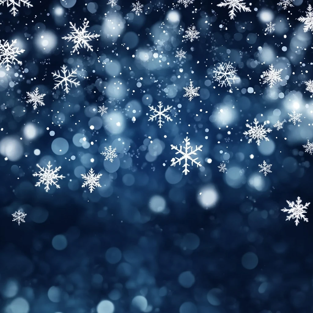 雪夜飘雪背景图