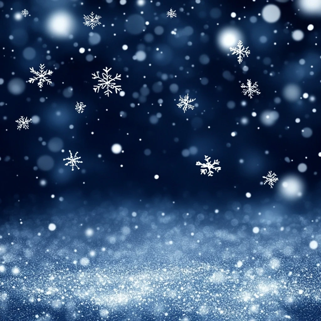 雪夜飘雪背景图