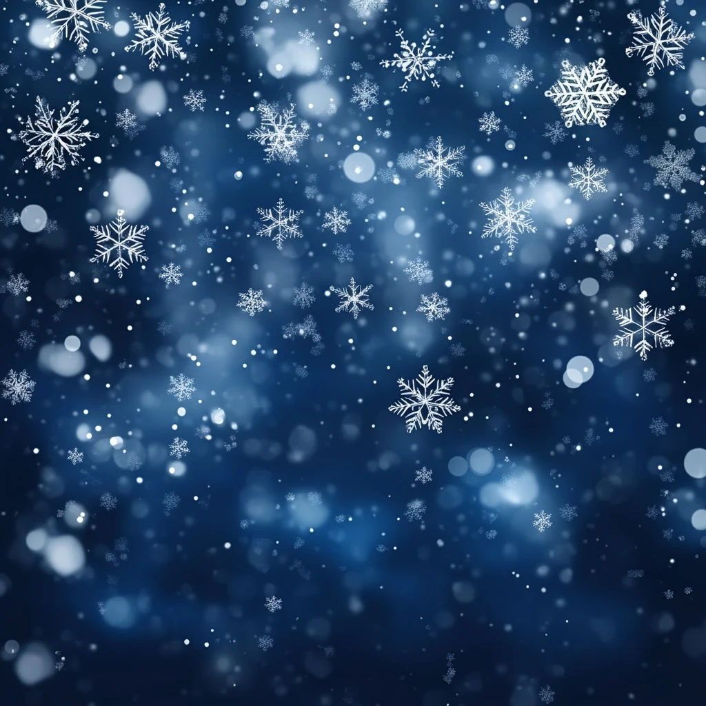 雪夜飘雪背景图
