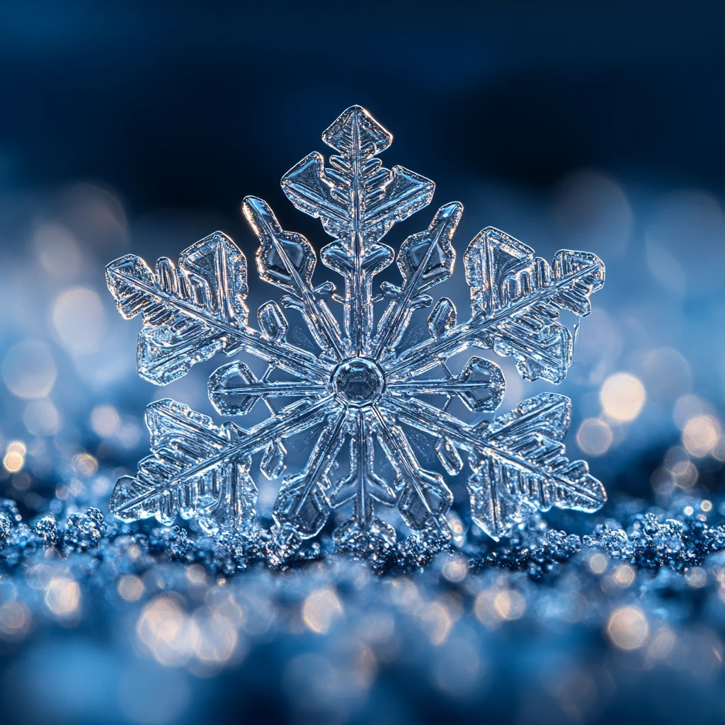 雪花细节图