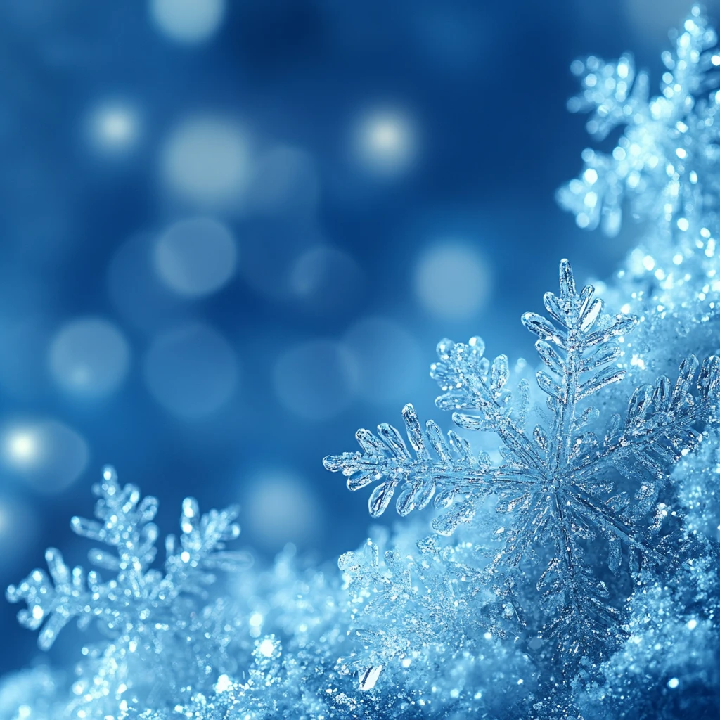 冬日晶莹背景图