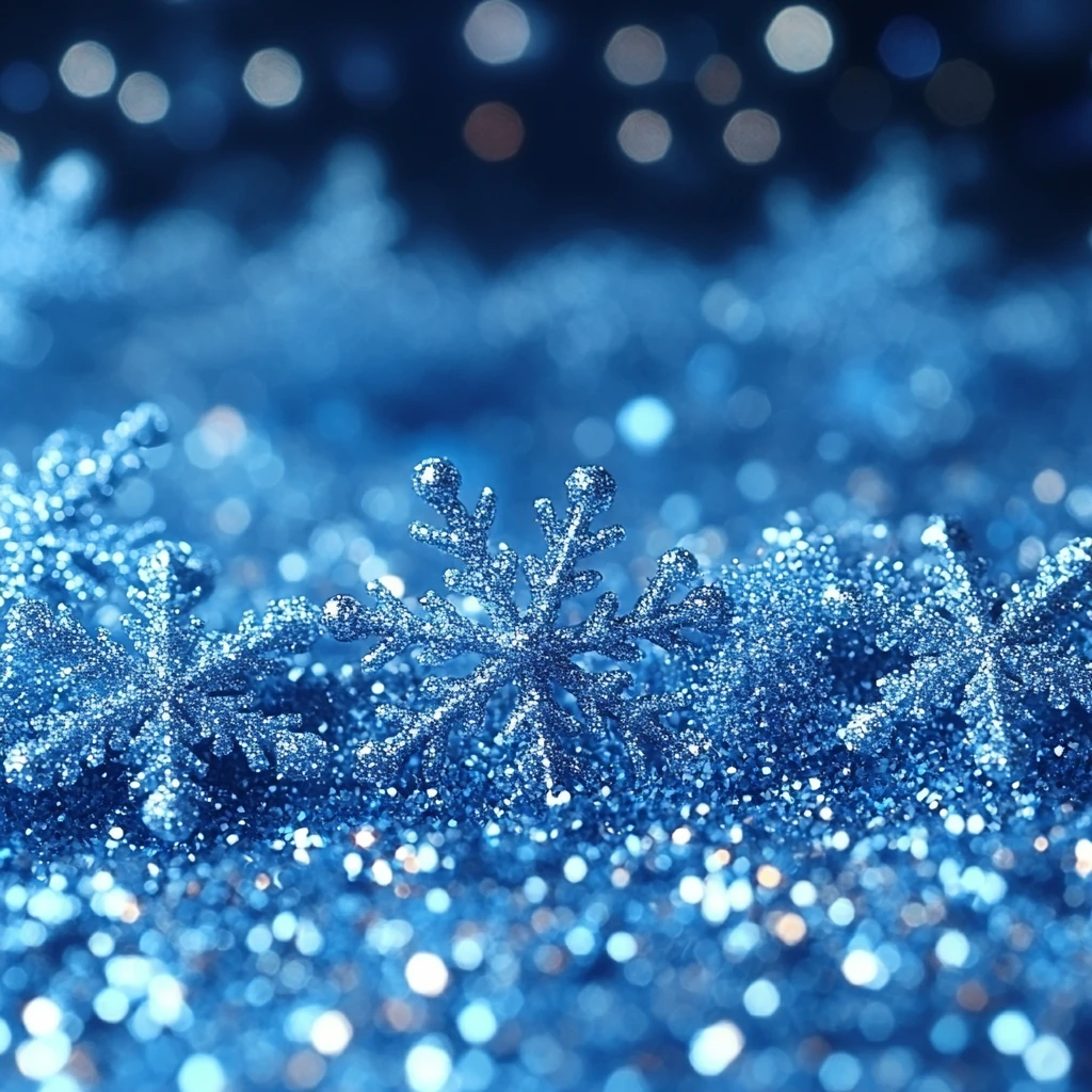 冬日晶莹背景图