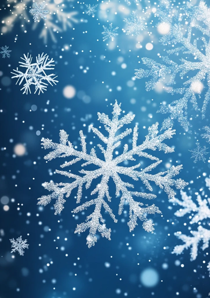 轻柔雪景渐变蓝