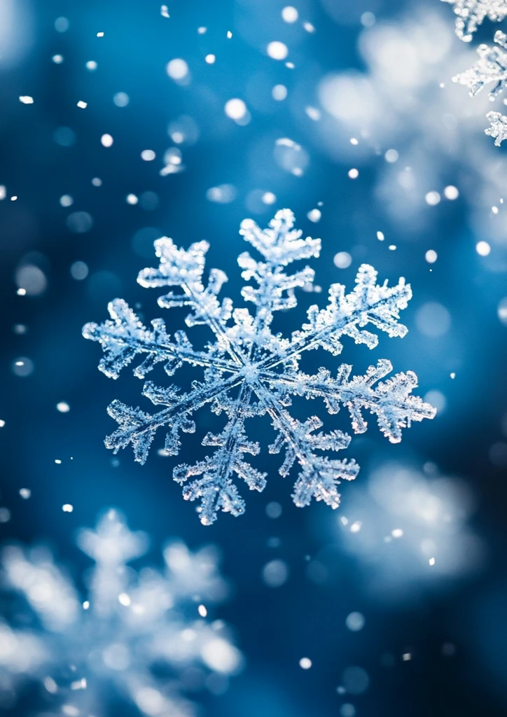 轻柔雪景渐变蓝