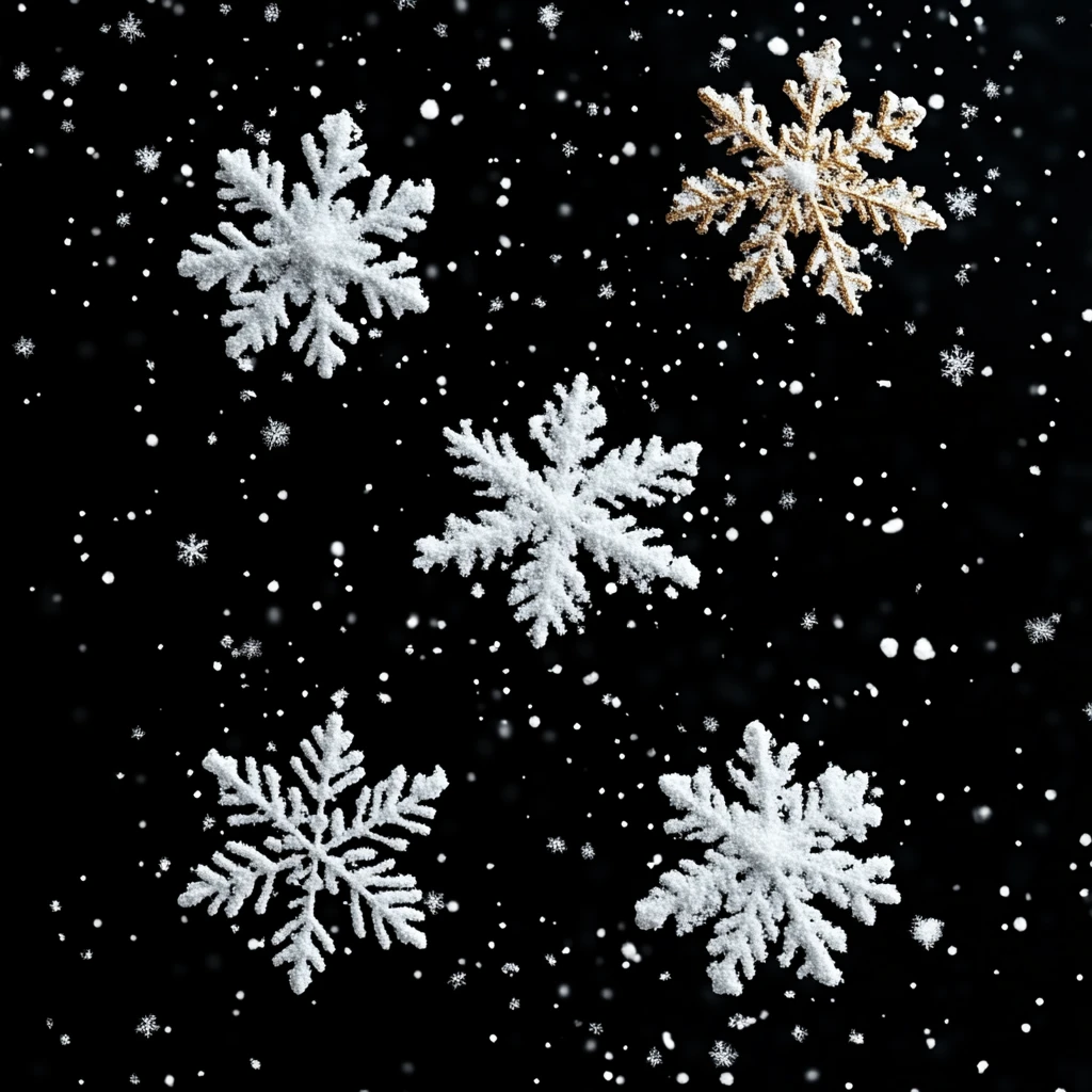 雪花飘落轨迹图