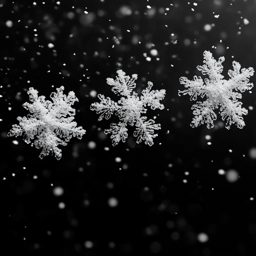 雪花飘落轨迹图