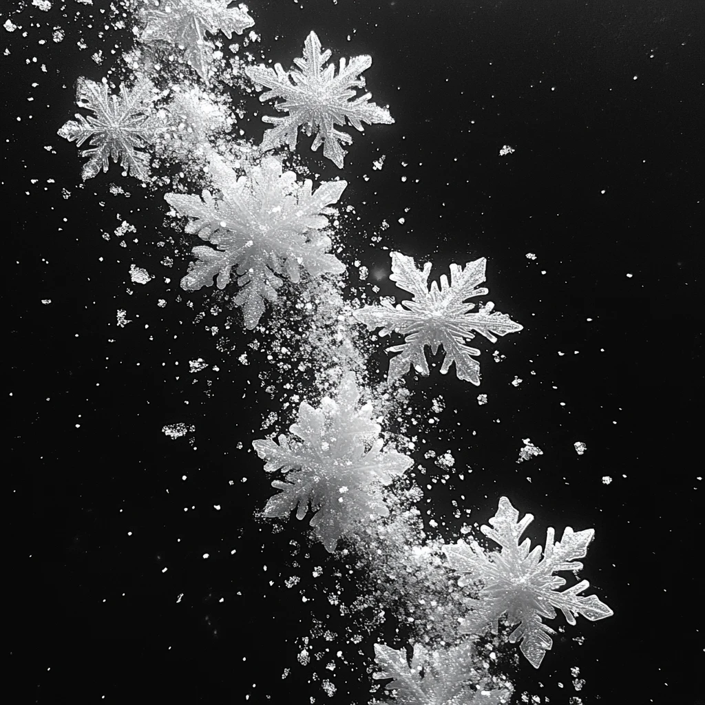 雪花飘落轨迹图